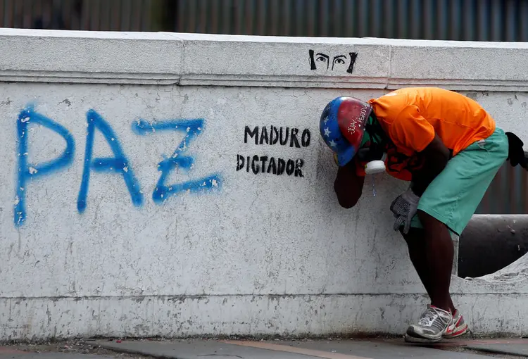 Protestos na Venezuela: as manifestações já deixaram 91 mortos (Andres Martinez Casares/Reuters)