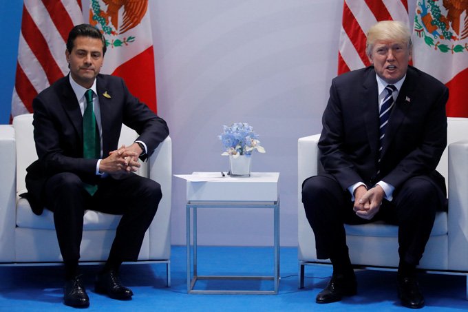 México nega que Trump tenha citado muro fronteiriço