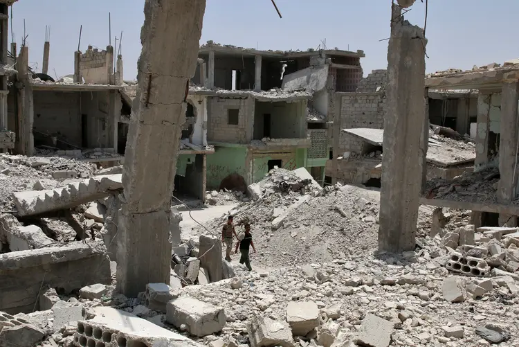 Síria: o EI tomou quase toda esta província em julho de 2014 (Alaa al-Faqir/Reuters)