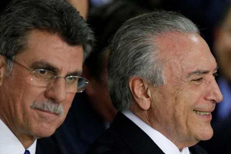Jucá e Temer: após as declarações de Jucá, auxiliares do presidente fizeram reuniões no Planalto (Ueslei Marcelino/Reuters)