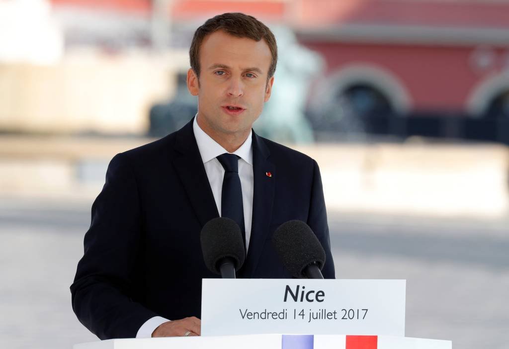Macron presta homenagem às vítimas de Nice