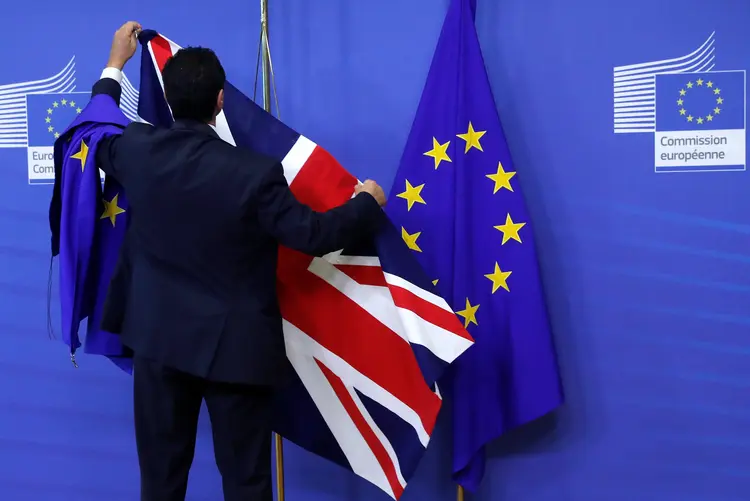 Brexit: europeus querem garantir um espaço comum com as mesmas regras e "sem fronteiras internas" na ilha da Irlanda (Yves Herman/Reuters)