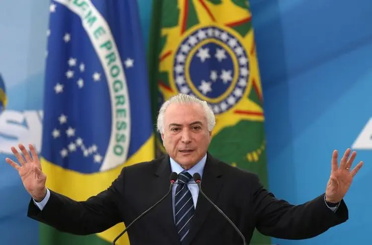 Temer: "Eu tenho muito orgulho em dizer que vencemos a maior recessão de nossa história", disse Temer (Adriano Machado/Reuters)