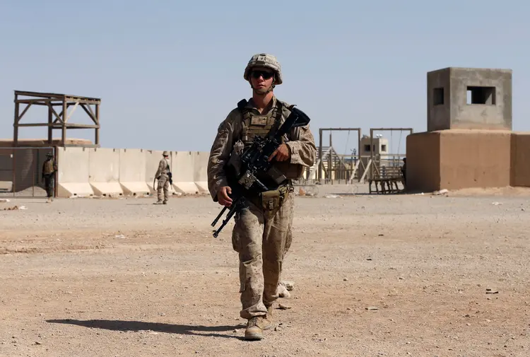 Soldado americano no Afeganistão: "Queríamos expressar nossas profundas condolências às famílias atingidas por esse infeliz incidente" (Omar Sobhani/Reuters)
