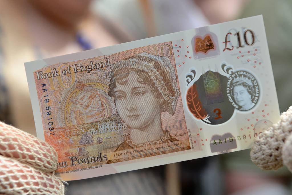 Nova nota de libra homenageia Jane Austen 200 anos após sua morte