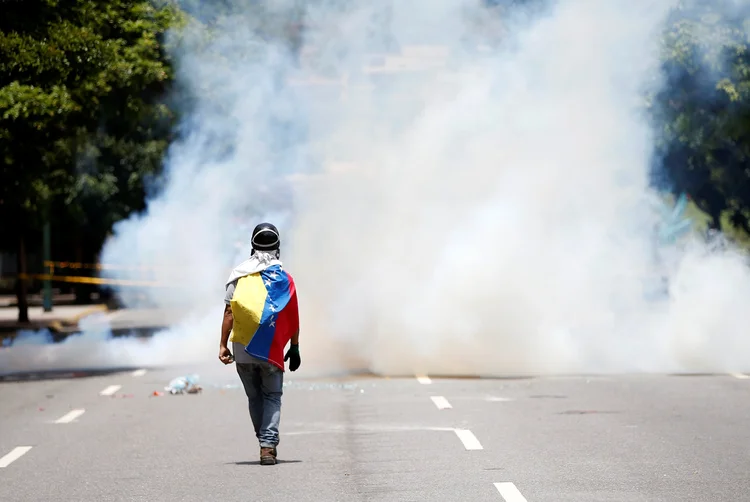 Venezuela: ontem, os opositores convocaram uma greve geral (Andres Martinez Casares/Reuters)