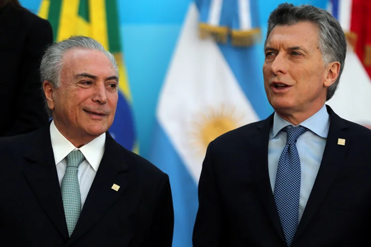 Macri: assim como Temer, citou a situação da Venezuela e disse que espera que o país liberte os presos políticos e encontre a paz (Marcos Brindicci/Reuters)