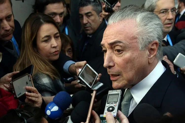 Michel Temer, sobre o acordo coma UE: "se não concluir no dia 21, seguramente vamos concluir em seguida" (Marcos Brindicci/Reuters)