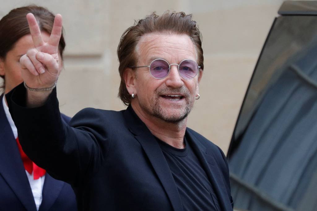 Macron reafirma meta para desenvolvimento em encontro com Bono