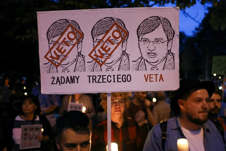 Polônia: a lei permite que o ministro da Justiça contrate chefes de tribunais (Agencja Gazeta/Kuba Porzycki/Reuters)