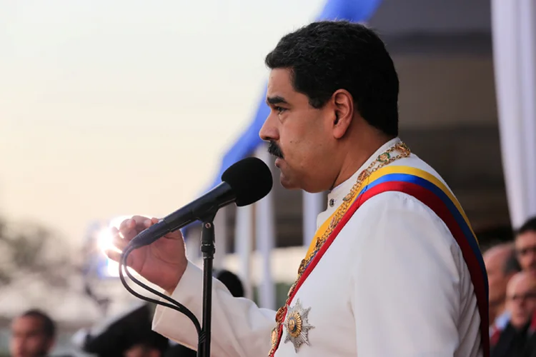 Nicolás Maduro: presidente reafirmou que a pressão internacional responde a uma campanha dos EUA contra a Venezuela (Miraflores Palace/Reuters)