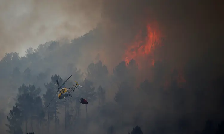 Portugal: outros cinco grandes incêndios seguem atingindo Portugal (Rafael Marchante/Reuters)