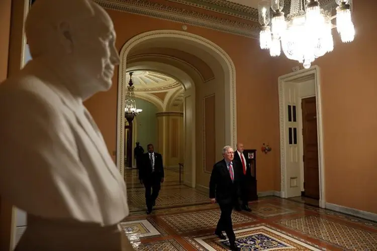 Mitch McConnell: líder republicano no Senado dos EUA (Aaron P. Bernstein/Reuters)