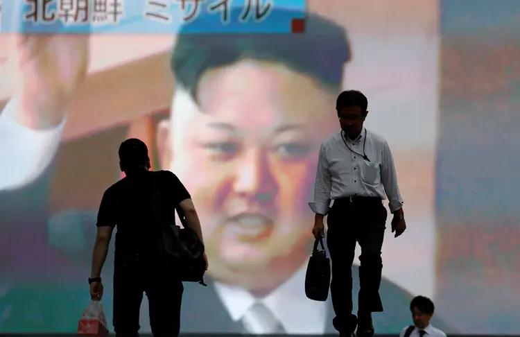 Coreia do Norte: "Os três líderes também discutiram as opções de resposta militar" (Toru Hanai/Reuters)