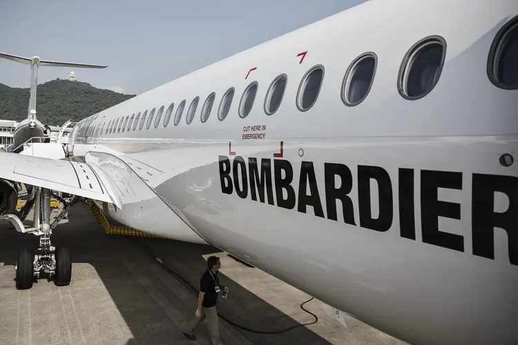 Bombardier: a receita recuou 5 por cento, para 4,1 bilhões de dólares (Qilai Shen/Bloomberg)