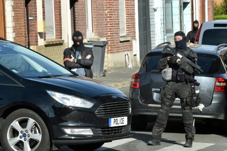 Operação na Bélgica: presos são suspeitos de ter "uma relação direta com os membros da Kamikaze Riders" (Denis Charlet/AFP)