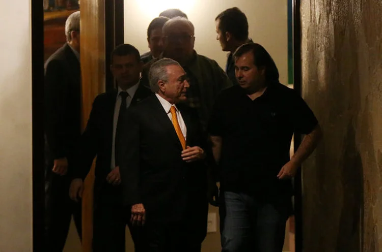 Temer: econtrou com Rodrigo Maia ontem para evitar polêmica entre os dois e seus partidos (Adriano Machado/Reuters)