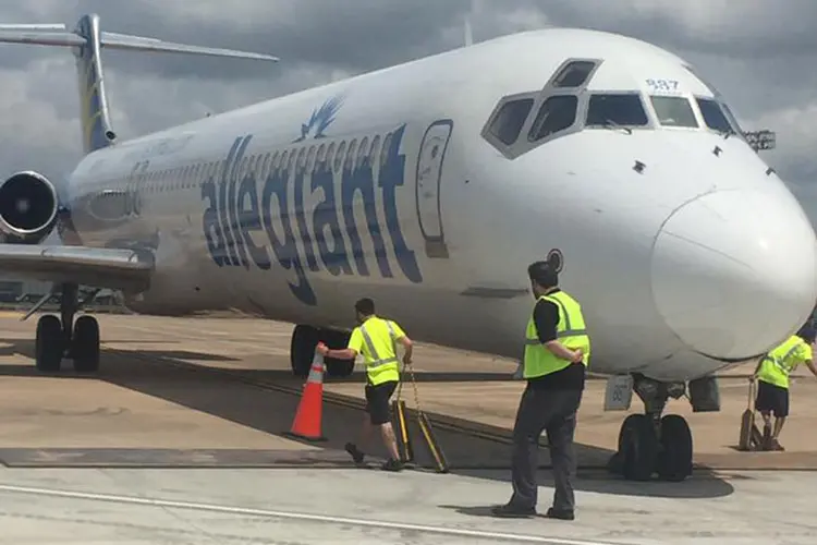 Allegiant: o esforço integral da Allegiant Travel para melhorar suas políticas e práticas de manutenção dos aviões não são suficientes para os consumidores (Allegiant/Facebook/Divulgação)