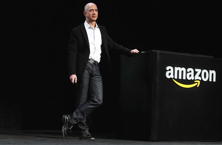 Bezos: Só nesta semana, ele ficou mais de 3 bilhões mais rico, graças a valorização da Amazon (Spencer Platt/Getty Images/Getty Images)