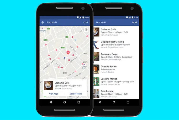 Facebook: rede social terá recurso para achar senhas de redes Wi-Fi (Facebook/Divulgação)