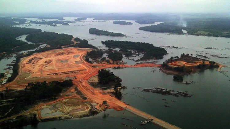 Belo Monte: débitos da empresa são resultado de uma hidrologia desfavorável neste ano (Juan Doblas/ISA/Reuters)