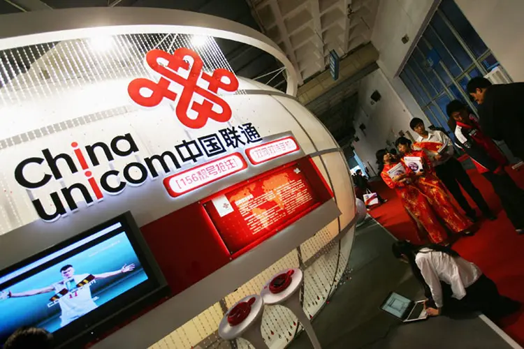 China Unicom: O objetivo é rejuvenescer a China Unicom, a mais fraca das três grandes estatais de telecomunicações do país, com capital privado (Feng Li/Getty Images)