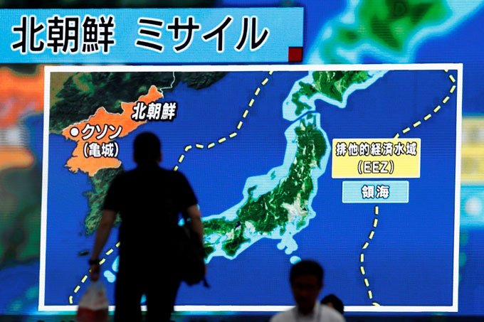 Míssil norte-coreano pode ter caído em águas japonesas