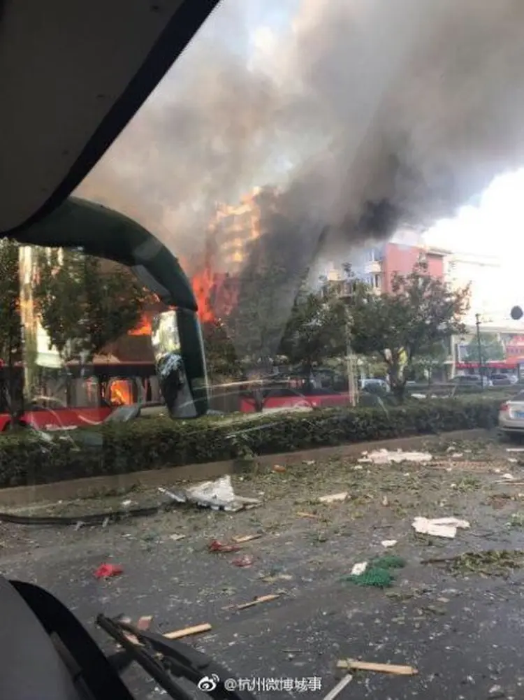 Explosão: deixou pelo menos dois mortos e 55 feridos (Twitter/Divulgação)