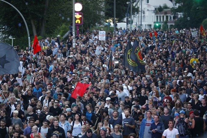 Protestos contra a realização do G-20 se multiplicam em Hamburgo