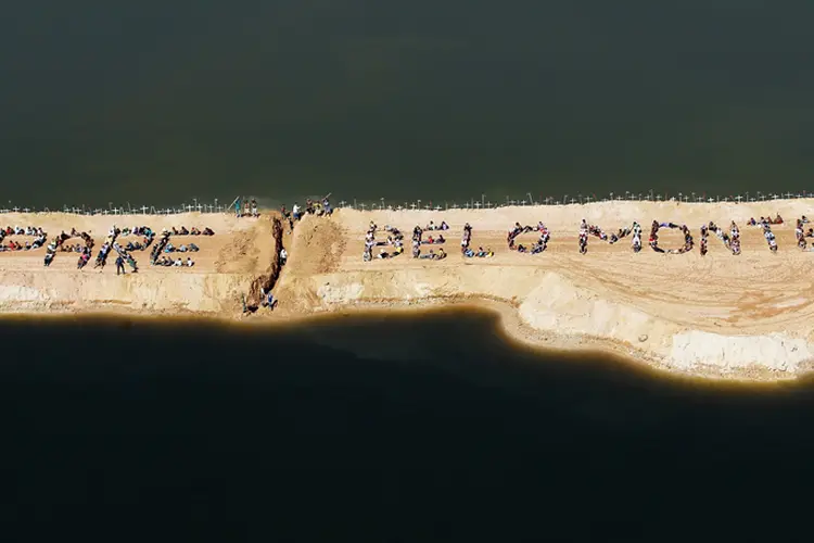 Belo Monte: região em que as obras do linhão estão na reta final é alvo de protestos desde meados do ano passado (Mario Tama/Getty Images)