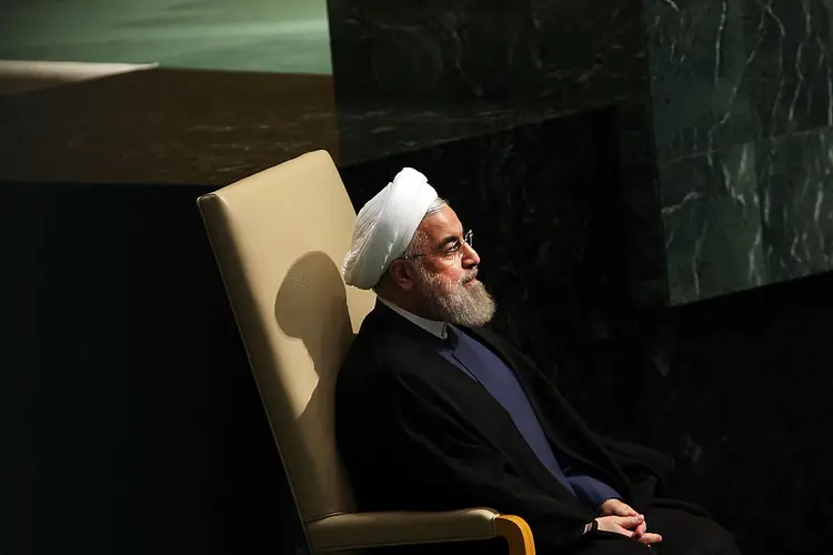 Hassan Rouhani: presidente do Irã afirma que vai responder às novas sanções aplicadas pelos EUA (Spencer Platt/Getty Images)