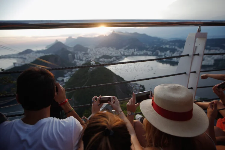 Rio de Janeiro: umidade relativa do ar esteve mais uma vez abaixo dos 30% em alguns pontos do município durante a tarde (Mario Tama/Getty Images)