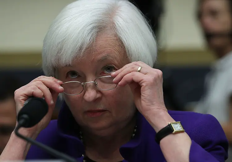 Yellen: Yellen participará de sua última reunião como presidente do Fed (Alex Wong/Getty Images)