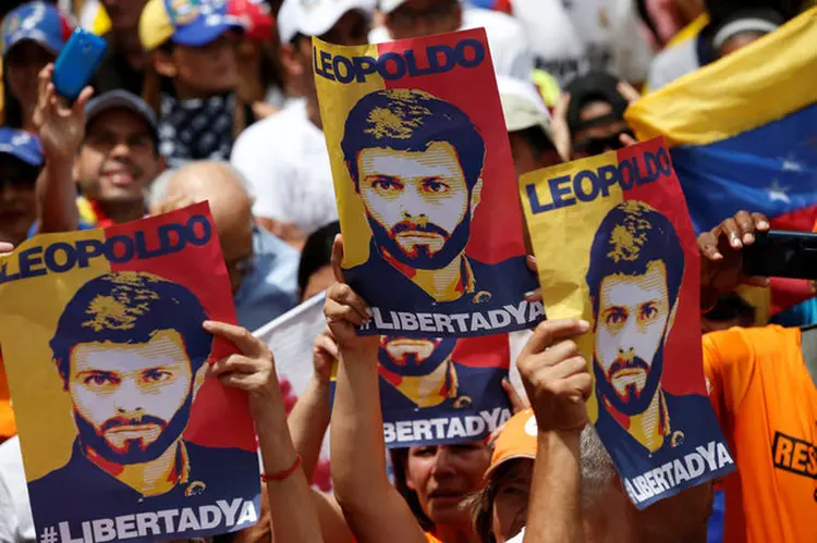 Leopoldo López: o governo continua exercendo o monopólio da força na Venezuela (Andres Martinez Casares/Reuters)