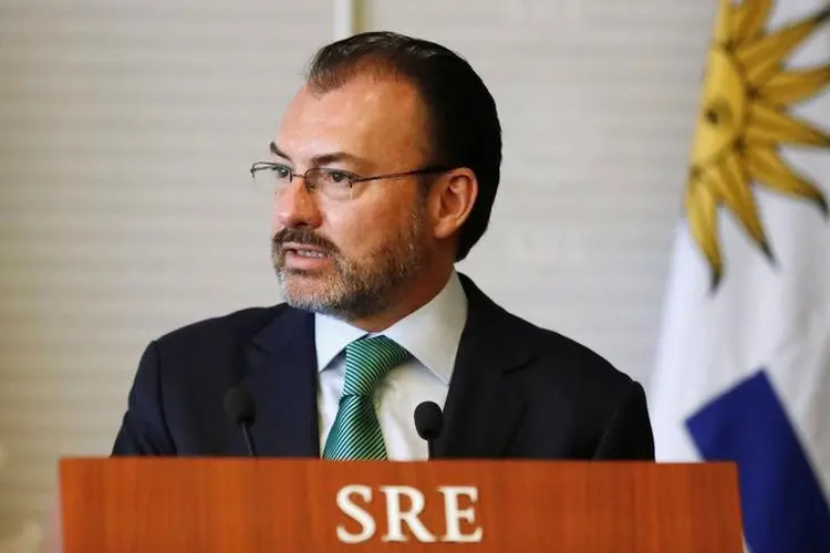 Luis Videgaray: o ministro acrescentou que o tema do muro fronteiriço entre os dois países não foi abordado (Edgard Garrido/Reuters)