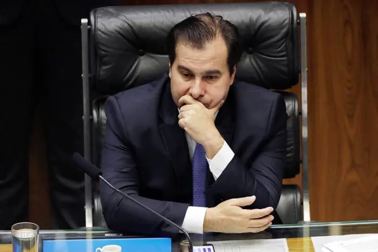 Rodrigo Maia: "os pedidos de impeachment na Câmara e no Senado correm no seu tempo", disse o deputado (Ueslei Marcelino/Reuters)