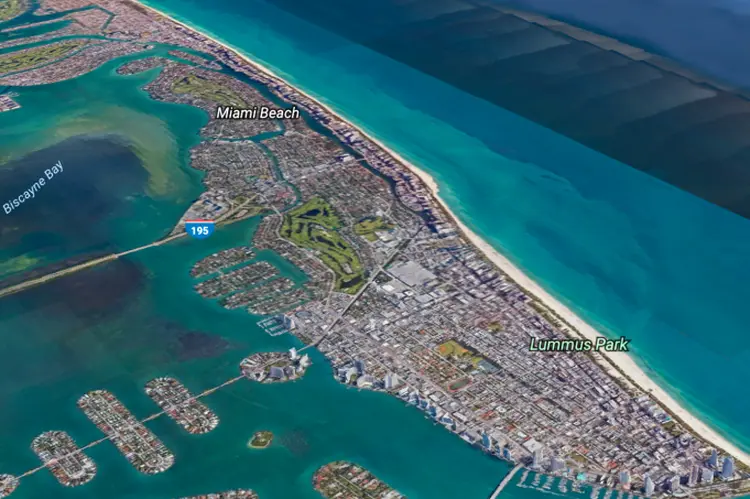 Vista de Miami (Climate Central/Reprodução)