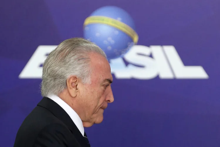 Michel Temer: o presidente foi denunciado por organização criminosa e obstrução de justiça (REUTERS/Adriano Machado/Reuters)