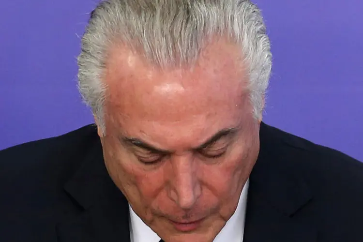 Michel Temer: o presidente foi denunciado por corrupção passiva (REUTERS/Adriano Machado/Reuters)