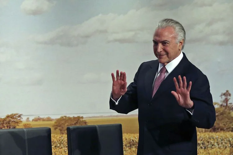 Michel Temer: "Enquanto alguns protestam, a caravana passa. E está passando" (José Cruz/Agência Brasil)