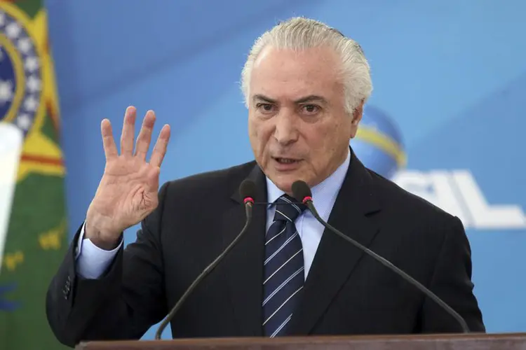 Michel Temer: o presidente anunciou a antecipação como uma "boa notícia" (Antonio Cruz/Agência Brasil)