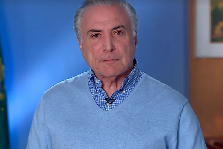 Michel Temer: Em vídeos, o presidente destacou pontos que avalia como positivos no seu governo (Facebook/Reprodução)