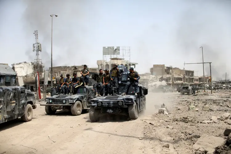 Síria: os combatentes sírios romperam as linhas de defesa dos extremistas (REUTERS/Ahmed Jadallah/Reuters Internet)