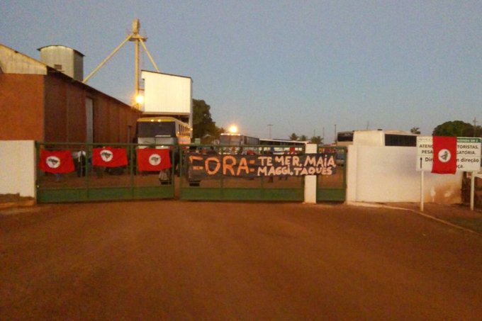 MST ocupa fazenda do Grupo AMaggi em Rondonópolis
