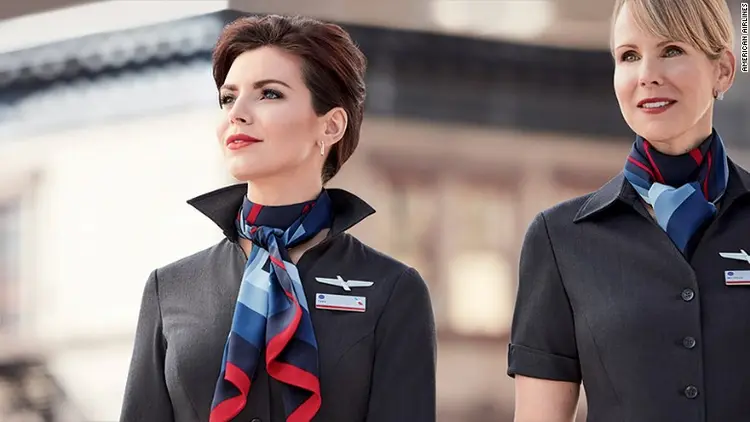 American Airlines: uniformes foram lançados em setembro de 2016, depois de anos de desenvolvimento (American Airlines/Divulgação)