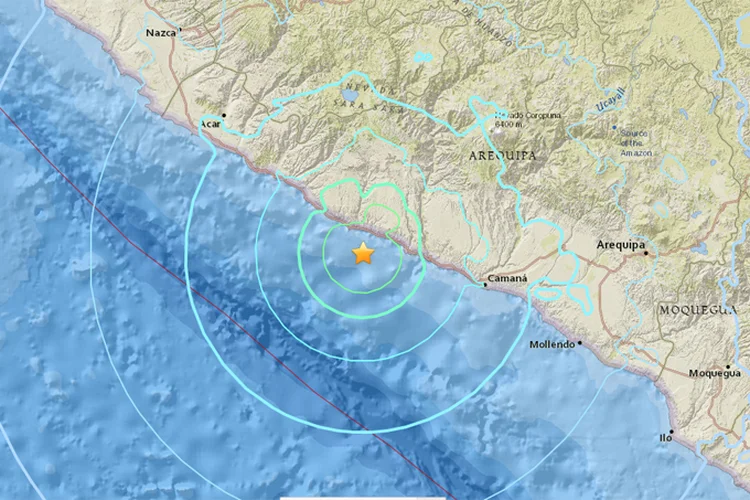 Peru: está localizado na área onde se registra aproximadamente 85% da atividade sísmica mundial (USGS/Reprodução)