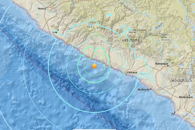 Terremoto de magnitude 6,3 atinge sul do Peru
