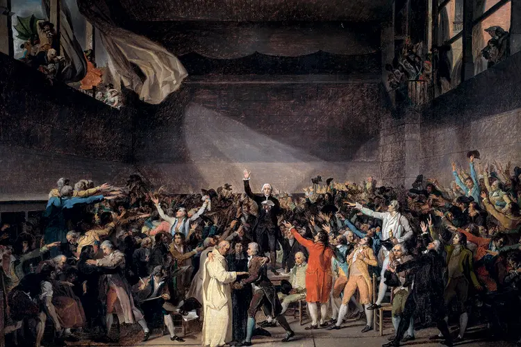 Pintura da Revolução Francesa: o levante contra a monarquia iniciou a busca pelo progresso social (Josse/Leemage/Getty Images)