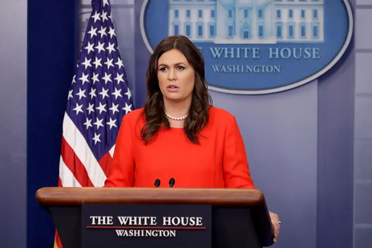 Sarah Huckabee Sanders foi nomeada após demissão de Sean Spicer (Chip Somodevilla/Getty Images)