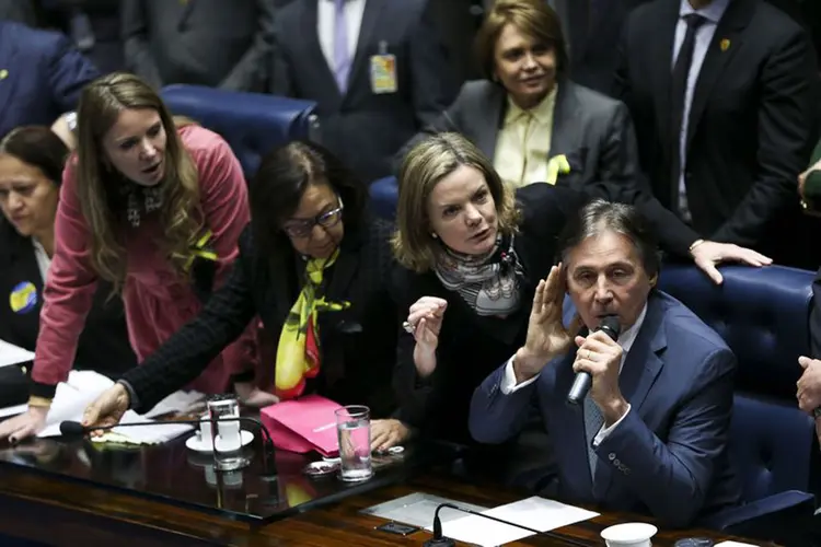 Senadoras: elas podem sofrer uma censura ou advertência (Marcelo Camargo/Agência Brasil)